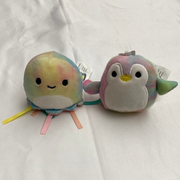 MiniMallows Squishmallows 2.5" Tamara Penguin Janet Jellyfish Pastel Small Mini - Picture 6 of 8